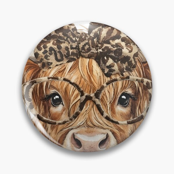 Item preview, Funny Highland Face Glasses Bandana Leopard Cow Happy Easter Gift for Women Girl designed and sold by PopWear Studio.