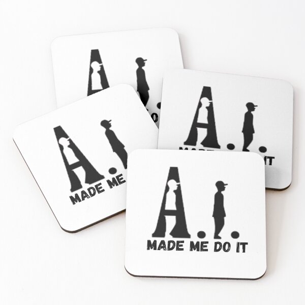 Item preview, AI Made Me Do It Funny AI Meme – Artificial Intelligence Humor T-Shirt designed and sold by updo1.