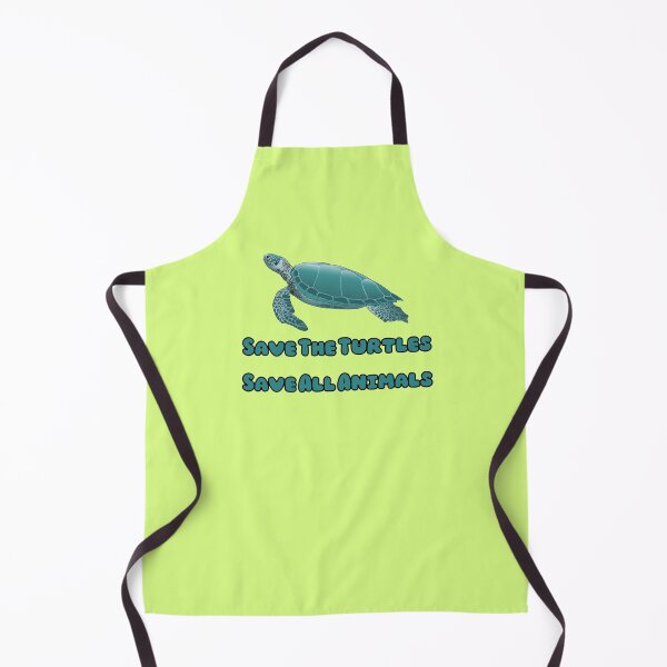 Item preview, Save The Turtles Save All Animals Text Green Blue Stickers Prints Posters Wall Art Magnet Home Coffee Cup Decoration TShirt Stationary Notebook Magnet Hat Kitchen Work School Office Redbubble Shop designed and sold by Saritas Boutique Shop.