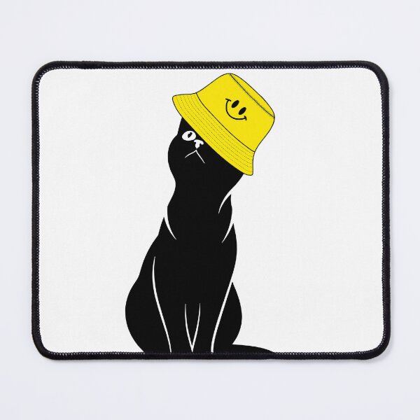 Item preview, Black cat with yellow hat best for cat lovers designed and sold by Like it.