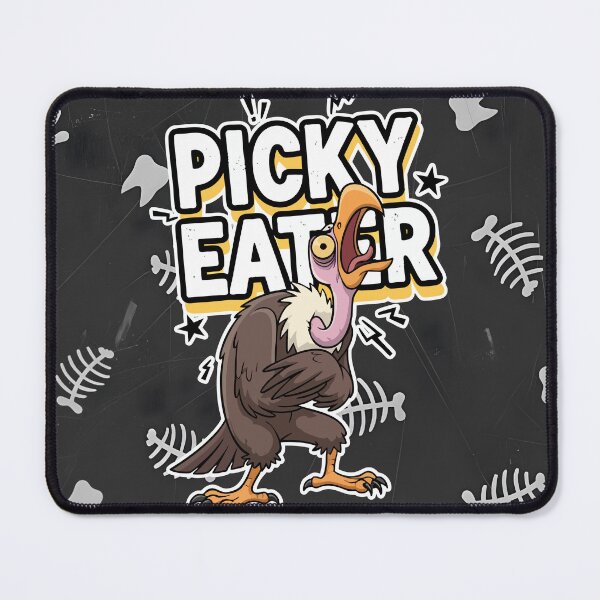 Item preview, Picky Eater Vulture Funny Sarcastic Bird Cartoon designed and sold by Taridesign.