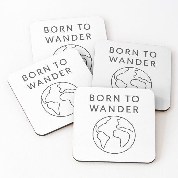 Item preview, Born to Wander – Minimal Earth Line-Art Travel Design designed and sold by mbmstores.