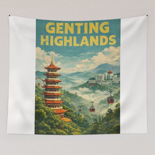 Item preview, Misty Morning in the Genting Highlands in Malaysia designed and sold by Places On Earth.