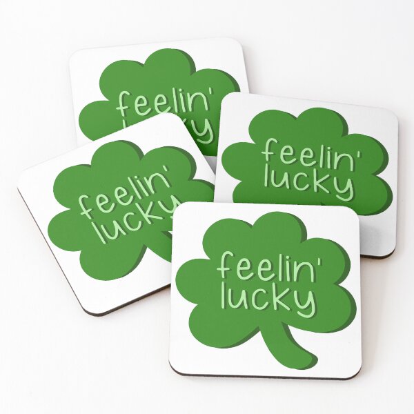 Item preview, Feelin’ Lucky Shamrock Hand Lettering | Cute Green St. Patrick’s Day designed and sold by Nesstitches.