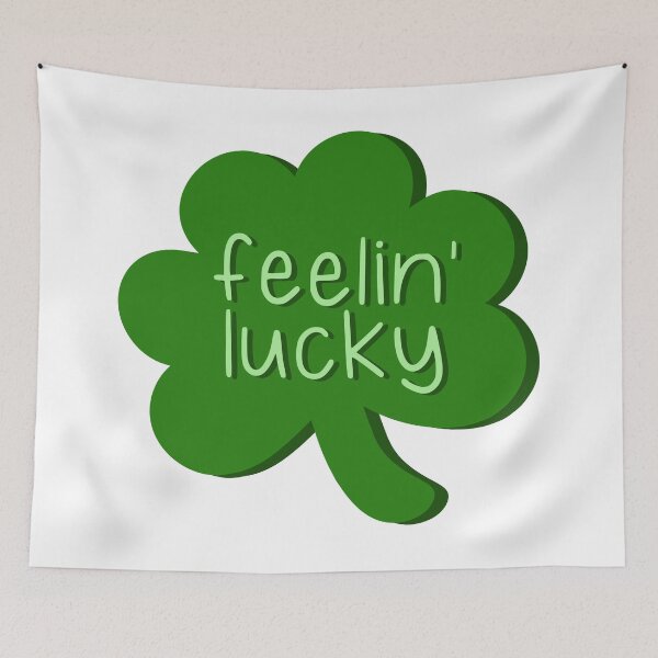 Item preview, Feelin’ Lucky Shamrock Hand Lettering | Cute Green St. Patrick’s Day designed and sold by Nesstitches.