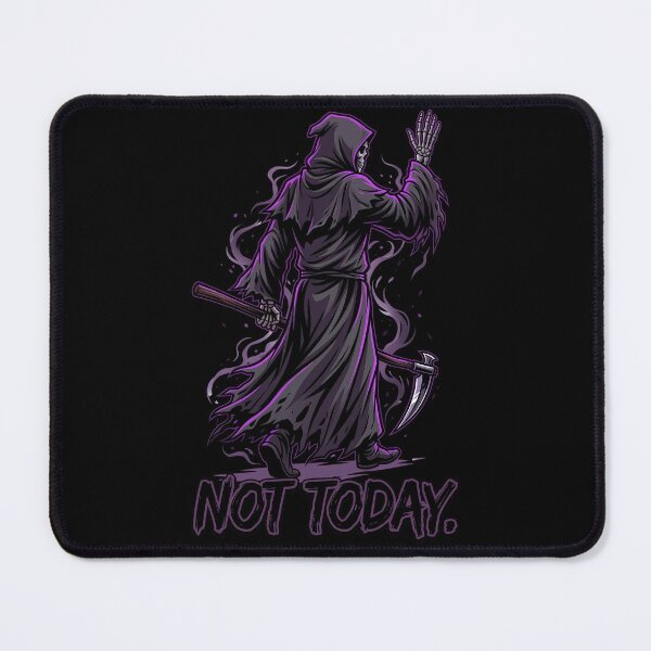 Item preview, Grim Reaper Waving Hand Not Today Dark Humor Graphic designed and sold by Tong4130.