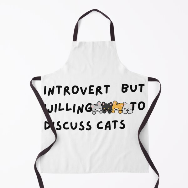Item preview, Introvert But Willing To Discuss Cats – Funny Cat Introvert Meme designed and sold by updo1.