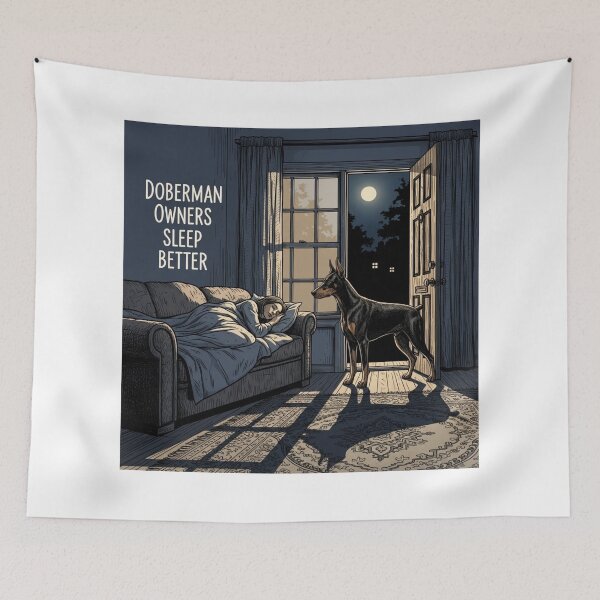 Item preview, Doberman Owners Sleep Better designed and sold by PetJoyPrintsCO.