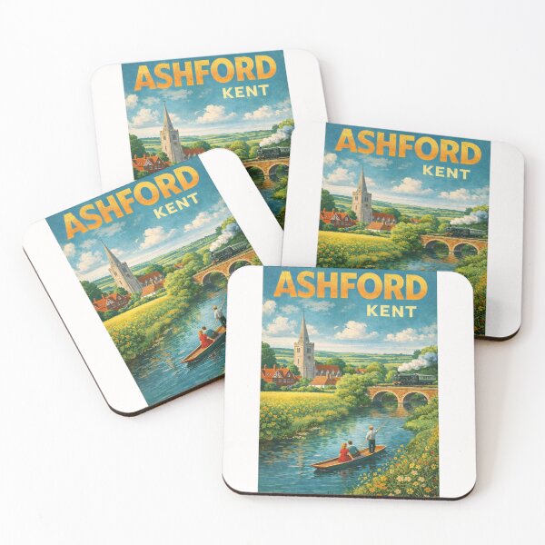 Item preview, Ashford Countryside and Great Stour Railway Bridge in Kent England designed and sold by Places On Earth.