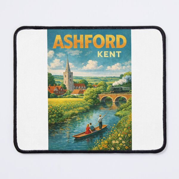 Item preview, Ashford Countryside and Great Stour Railway Bridge in Kent England designed and sold by Places On Earth.