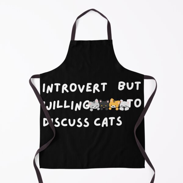 Item preview, Introvert But Willing To Discuss Cats – Funny Cat Introvert Meme designed and sold by updo1.
