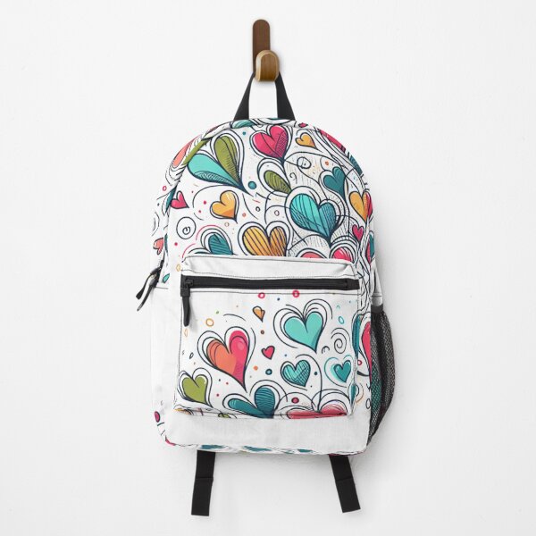 Item preview, Colorful Heart Connection – Whimsical Design designed and sold by Joyfulfabric.