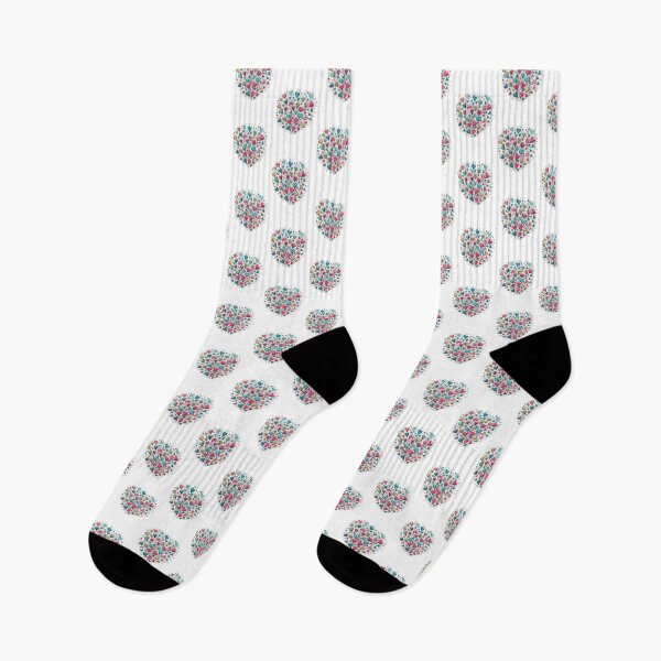 Item preview, Colorful Heart Connection – Whimsical Design designed and sold by Joyfulfabric.