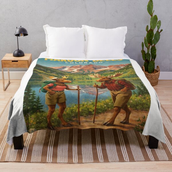 Item preview, Maroon Bells Peaks and Maroon Lake near Aspen Colorado designed and sold by Places On Earth.