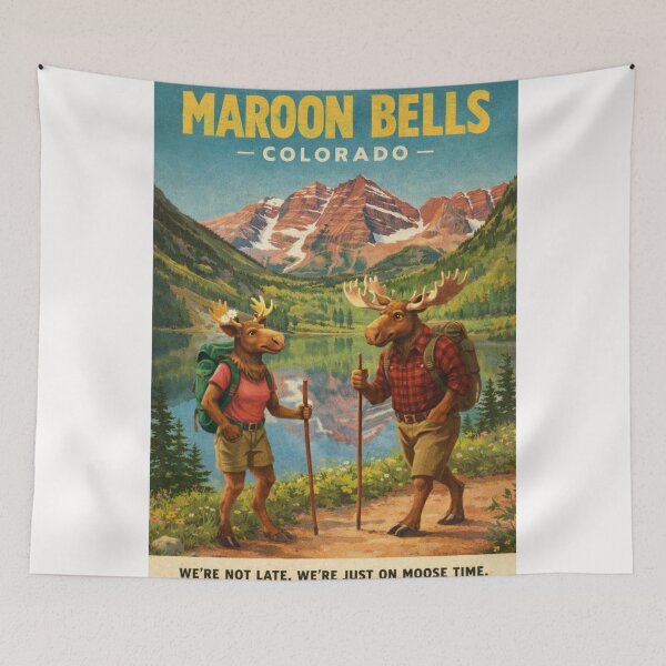 Item preview, Maroon Bells Peaks and Maroon Lake near Aspen Colorado designed and sold by Places On Earth.