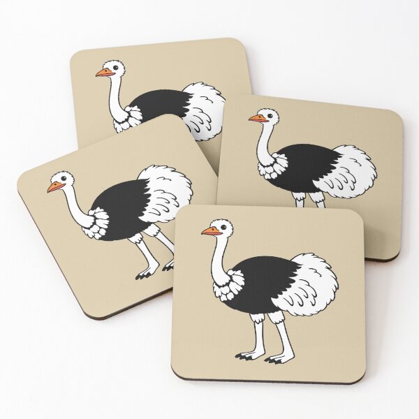 Item preview, Fun Ostrich Cartoon Illustration – Cute African Bird Graphic designed and sold by donwillisjrart.