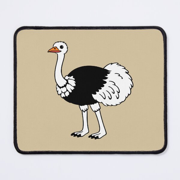 Item preview, Fun Ostrich Cartoon Illustration – Cute African Bird Graphic designed and sold by donwillisjrart.