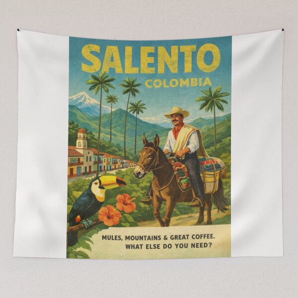 Item preview, Salento Colombia Cocora Valley Coffee Region and Quindío Andes designed and sold by Places On Earth.