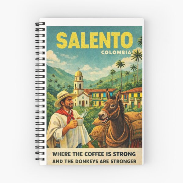 Item preview, Salento Colombia Quindío Coffee Region and Cocora Valley Landscape designed and sold by Places On Earth.