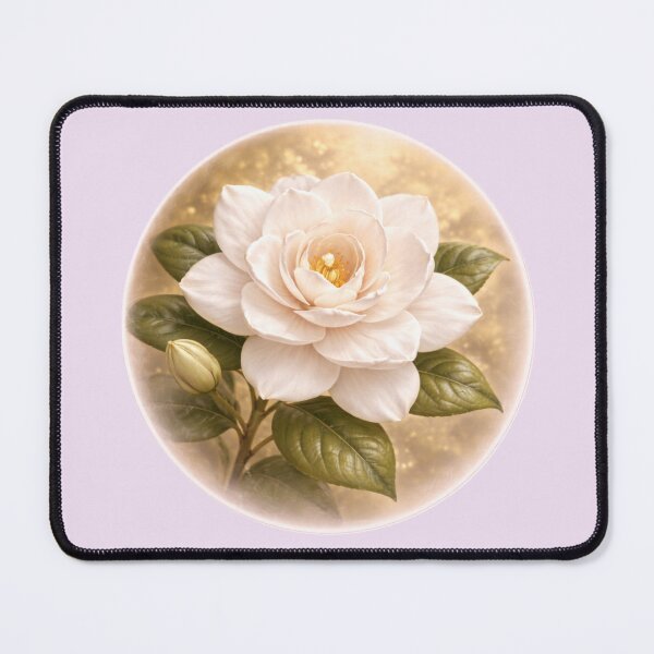 Item preview, Fragrant Gardenia Bloom – Classic Floral Portrait designed and sold by TheJoyfulPen.