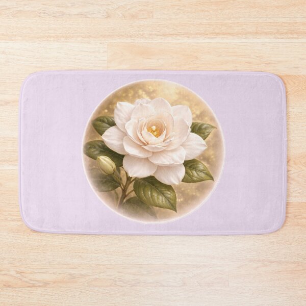 Item preview, Fragrant Gardenia Bloom – Classic Floral Portrait designed and sold by TheJoyfulPen.