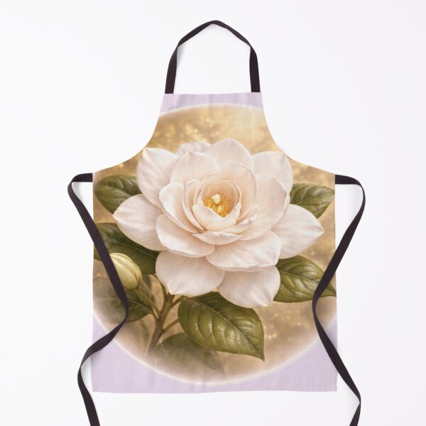 Item preview, Fragrant Gardenia Bloom – Classic Floral Portrait designed and sold by TheJoyfulPen.