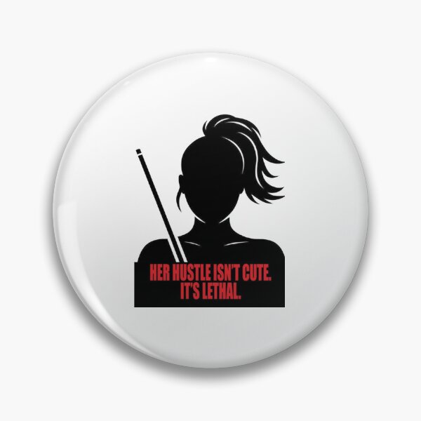 Item preview, woman pool player, her hustle  designed and sold by Crazyhuskychick.