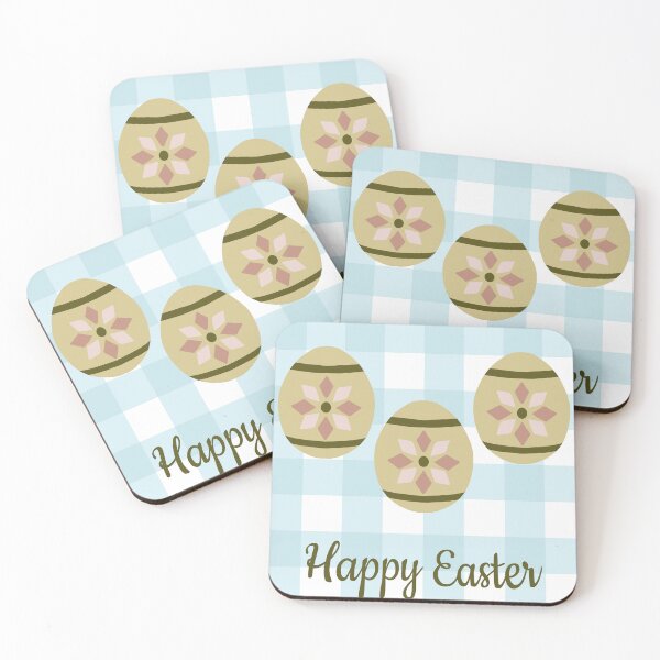 Item preview, Happy Easter eggs blue designed and sold by Ana Gorozpe.