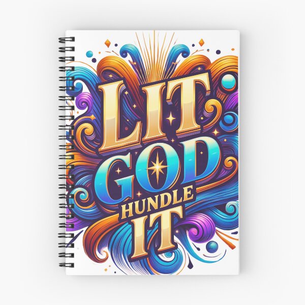 Item preview, Lit God Hundle It - Vibrant Ornate Faith Typography designed and sold by Serjames.