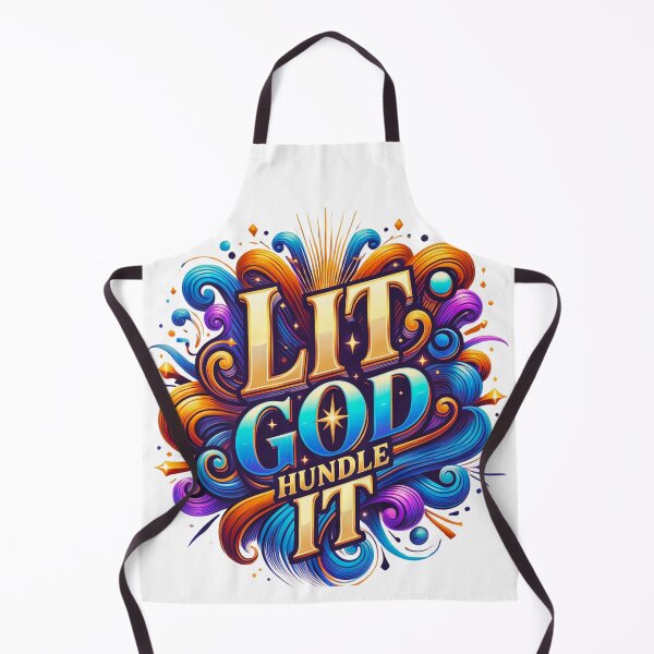 Item preview, Lit God Hundle It - Vibrant Ornate Faith Typography designed and sold by Serjames.