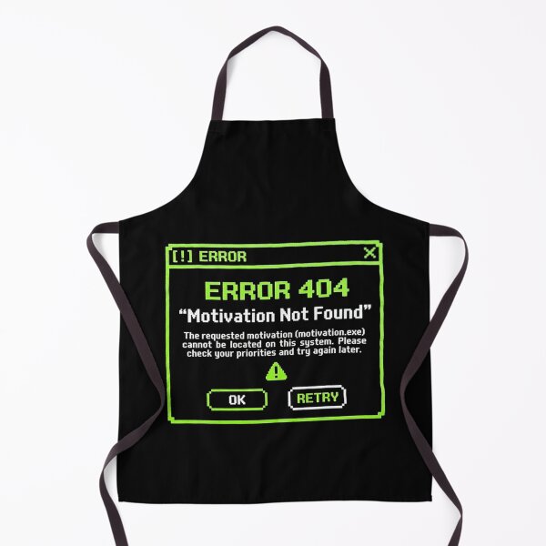 Item preview, Error 404 Motivation Not Found | Funny Programmer Tech designed and sold by Mysterious Shop.