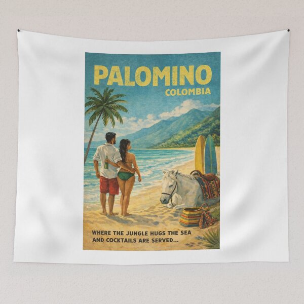Item preview, Palomino Beach and Sierra Nevada de Santa Marta Coastline in La Guajira Colombia designed and sold by Aryabek.