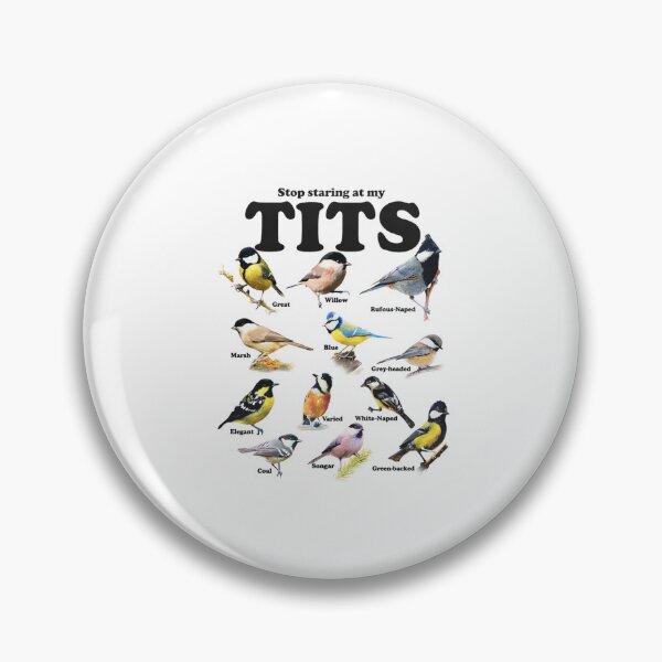Item preview, Tit Birds Vintage 90s, Funny Retro Y2K Birdwatching Graphic, Animal Lover Nature Humor, Wildlife Meme Unisex Top designed and sold by TschandriaArt.