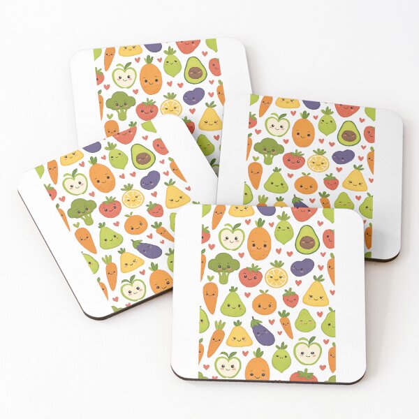 Item preview, Cute Fruits & Veggies – Whimsical Illustration designed and sold by Joyfulfabric.