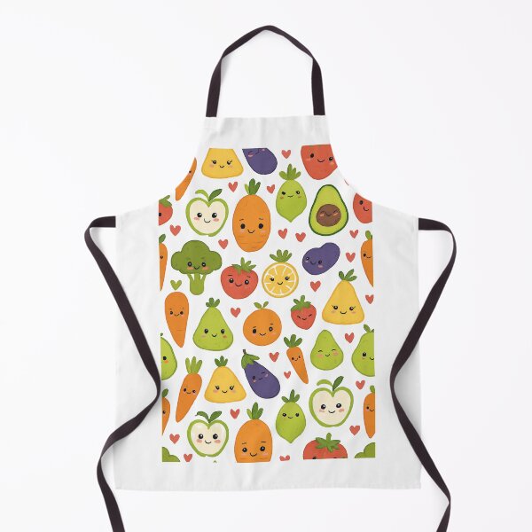 Item preview, Cute Fruits & Veggies – Whimsical Illustration designed and sold by Joyfulfabric.