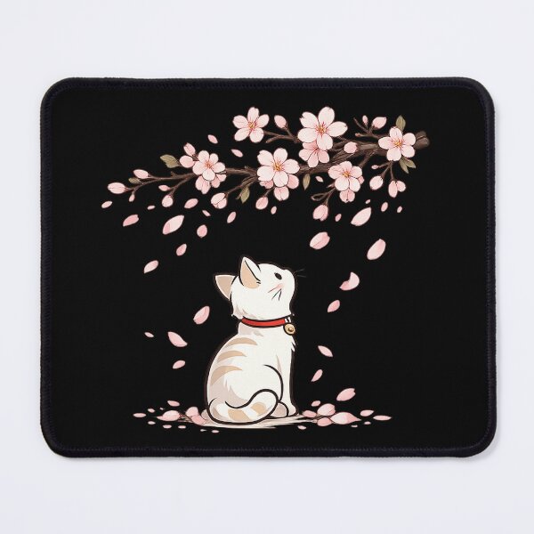 Item preview, Sakura Cat – Cute Minimalist Japanese Cat Art designed and sold by maaameee.