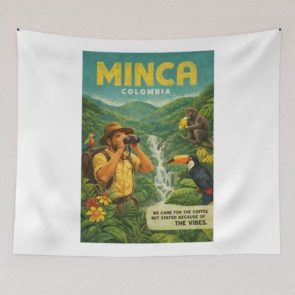 Item preview, Minca Jungle Landscape in Sierra Nevada de Santa Marta Above Santa Marta Colombia designed and sold by Aryabek.