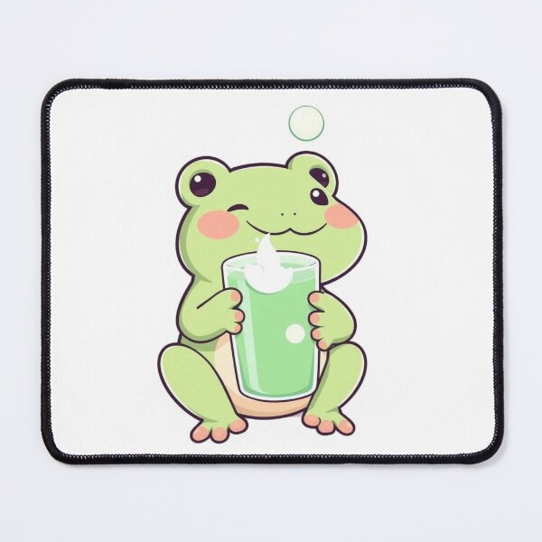 Item preview, Cute Frog Bubble Tea Sticker – Kawaii Boba Frog Aesthetic designed and sold by Femwealth.