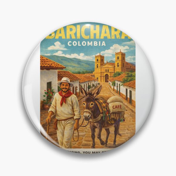 Item preview, Barichara Colonial Streets and Cathedral of Santander Near Chicamocha Canyon designed and sold by Aryabek.