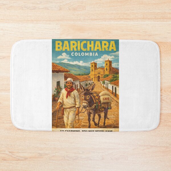 Item preview, Barichara Colonial Streets and Cathedral of Santander Near Chicamocha Canyon designed and sold by Aryabek.