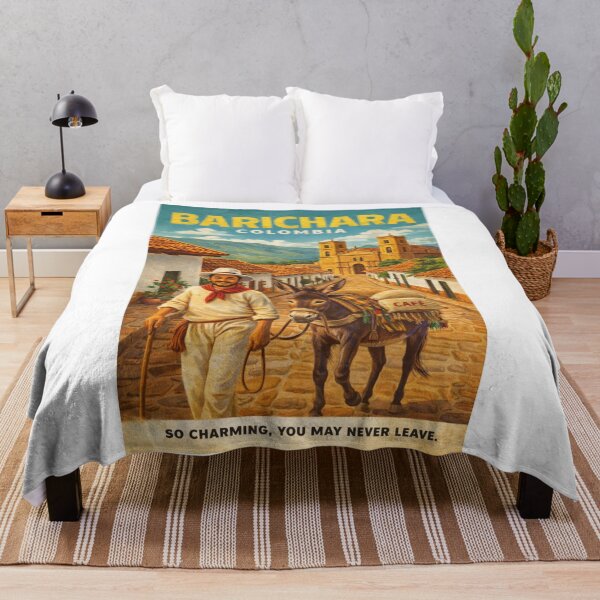 Item preview, Barichara Colonial Streets and Cathedral of Santander Near Chicamocha Canyon designed and sold by Aryabek.