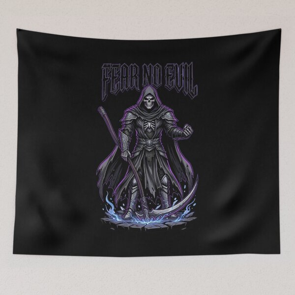 Item preview, Fear No Evil Guardian Grim Reaper Holding Scythe Firmly designed and sold by Tong4130.