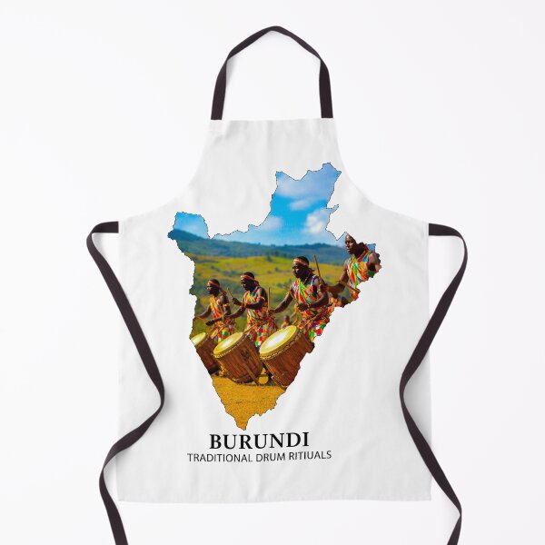 Item preview, Burundi Map Art - Traditional Royal Drum Rituals & Cultural Heritage Design designed and sold by AbulailArt.