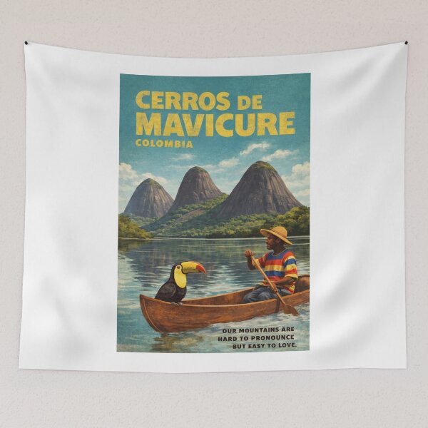 Item preview, Cerros de Mavecure Inírida River Landscape in Guainía Near Puinawai National Natural Reserve designed and sold by Aryabek.