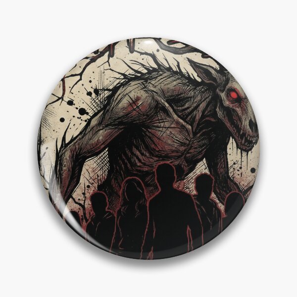 Item preview, Until Dawn Wendigo Horror Portrait – Clawed Beast Snowy Lodge Night Art designed and sold by Senpaiwaves.
