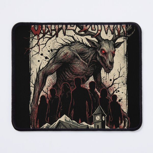 Item preview, Until Dawn Wendigo Horror Portrait – Clawed Beast Snowy Lodge Night Art designed and sold by Senpaiwaves.
