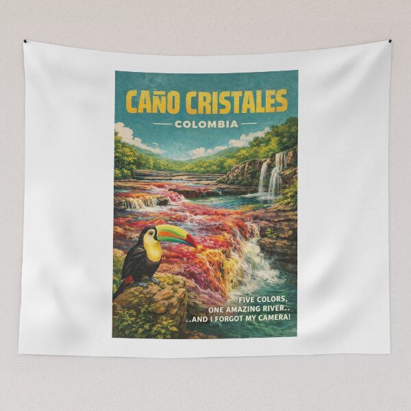 Item preview, Caño Cristales Serranía de la Macarena Rainbow River in Meta Colombia designed and sold by Aryabek.