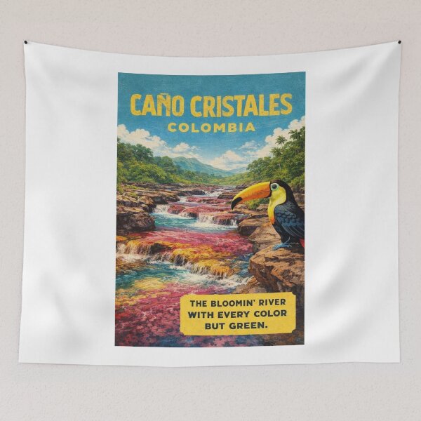 Item preview, Caño Cristales Serranía de la Macarena River Landscape in Meta Colombia designed and sold by Aryabek.