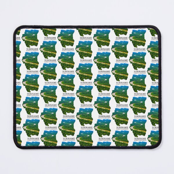 Item preview, Suriname Map Art - Amazon Rainforest Diversity & Tropical River Design designed and sold by AbulailArt.