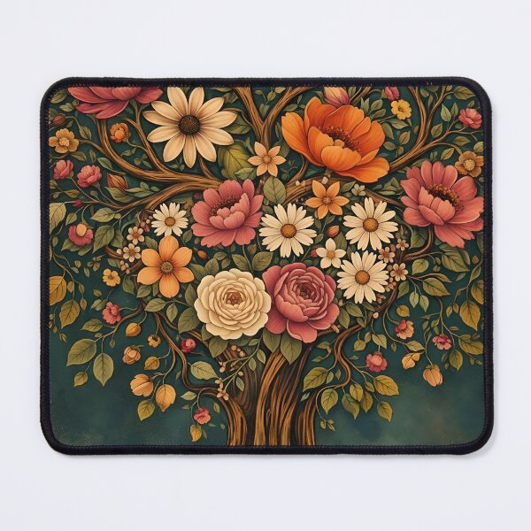 Item preview, Garden of Becoming – Floral Tree of Life Botanical Art designed and sold by SarahRoseZenaun.